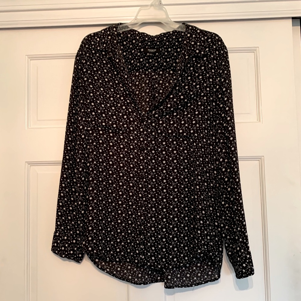 Premise button up star blouse